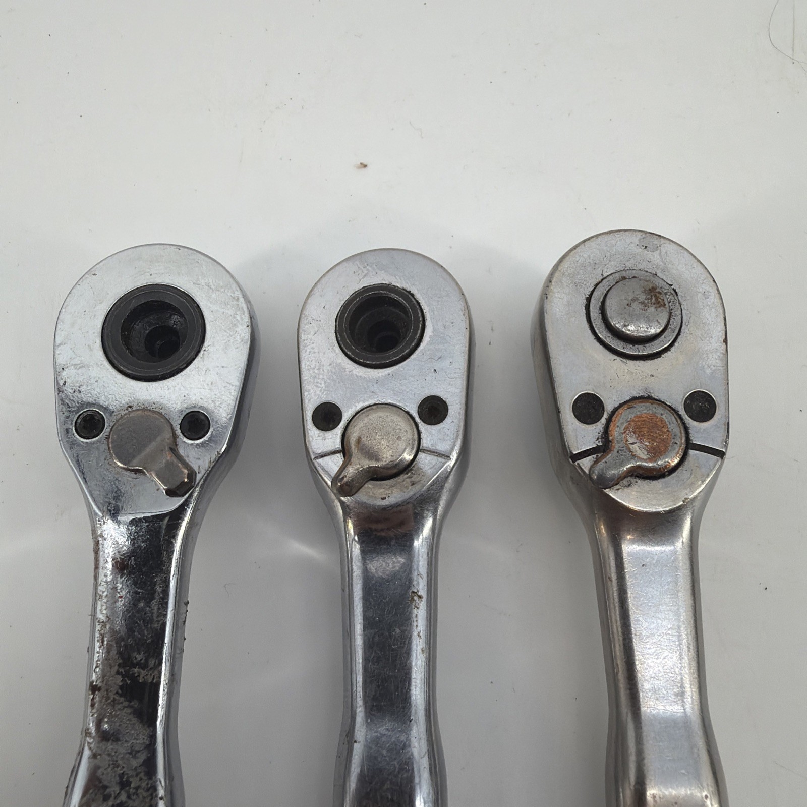 Lot of 3 – 1/4″ drive Ratchets for REPAIR Craftsman, Warranty Eligible Exchange