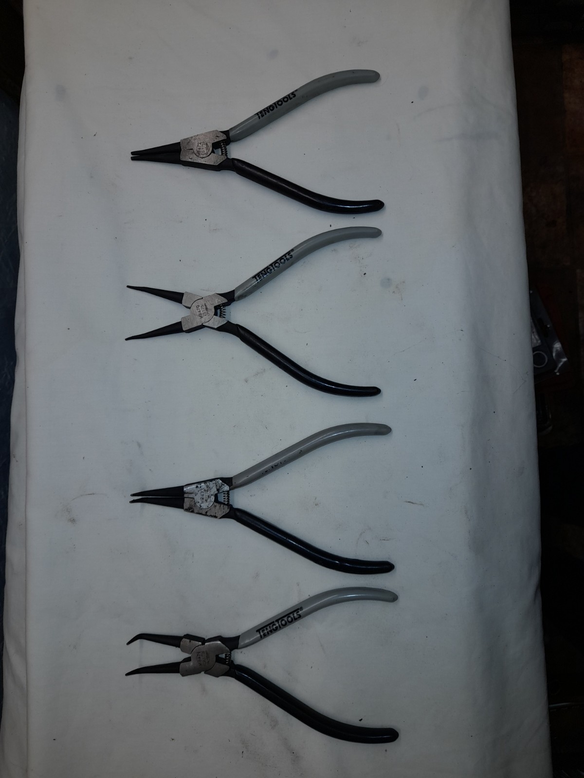Teng Tools 4 pce internal and external Circlip Plier Set