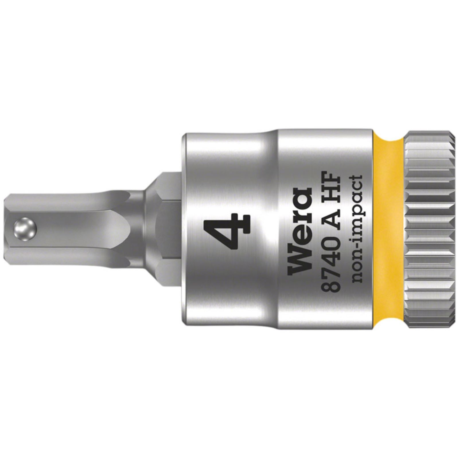 Wera 8740A HF Zyklop 1/4» Drive Hex 4.0 x 28mm with HF 05003333001