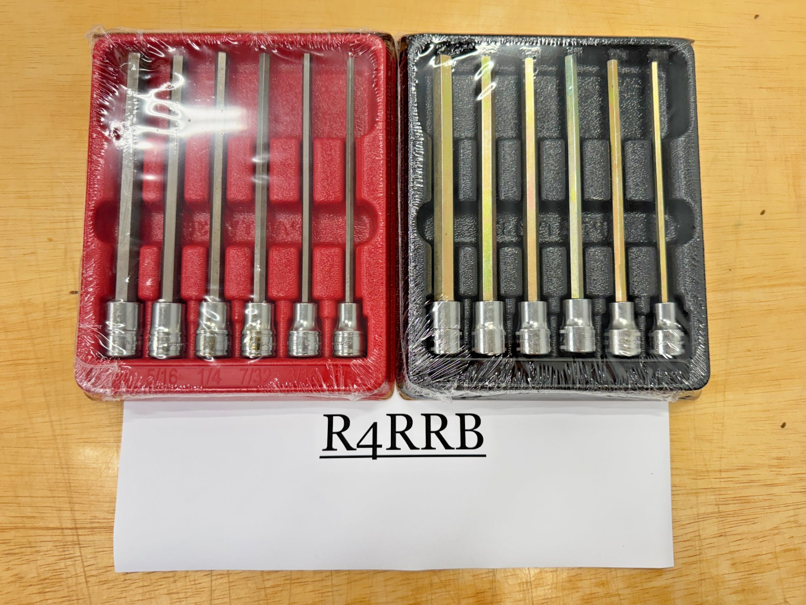 Snap-on Tools NEW 12pc 3/8″ Drive SAE & Metric Extra Long Hex Bit Socket Sets