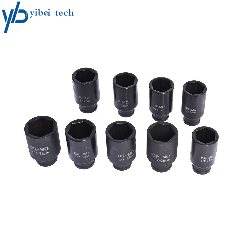 Deep Impact Socket Tool 1/2″ Drive Metric Axle Hub Nut Sockets Set (29-38mm) 9PC