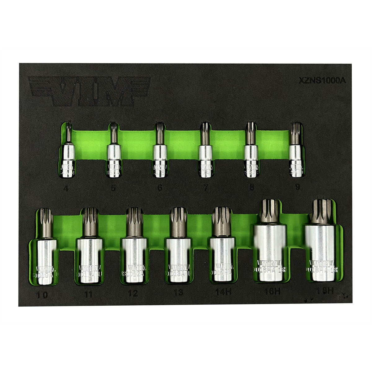 VIM Tools 13 Piece XZN Triple Square Driver Set – S2 Steel
