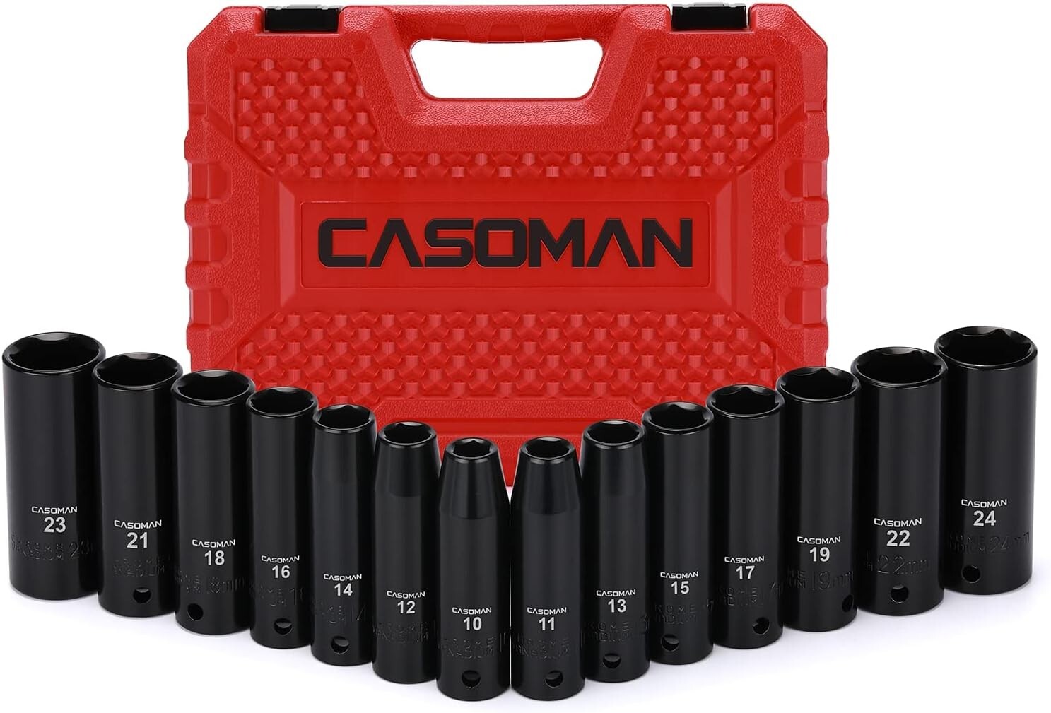 Complete 1/2-Inch Drive 14-Piece Metric Socket Set (10mm – 24mm) Essentials