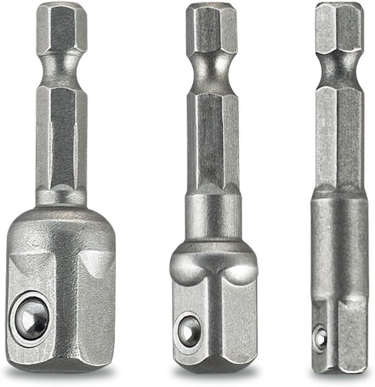 3 PCS Heavy-Duty Impact Socket Adapter Set – Chrome Vanadium Steel Power Tools