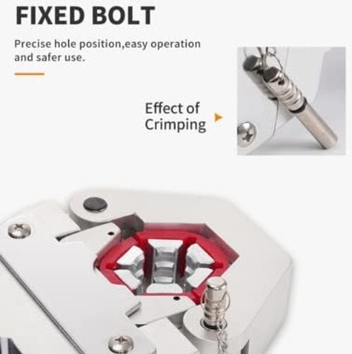 Ergonomic Hydraulic Hose Crimper Kit – Manual A/C Crimping Tool with Dies