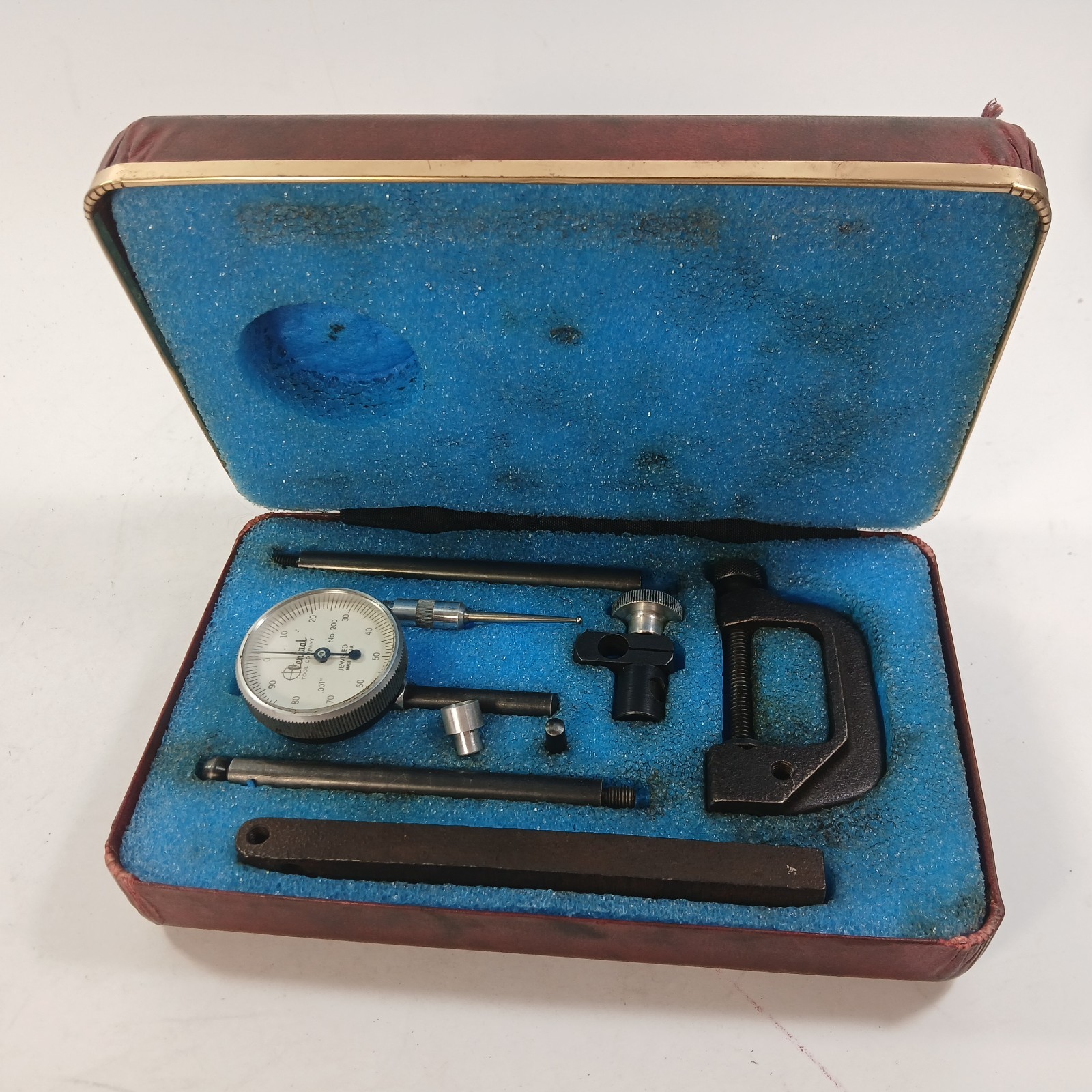 CENTRAL TOOLS No. 200 –  DIAL INDICATOR MEASURING SET W/CASE Vintage