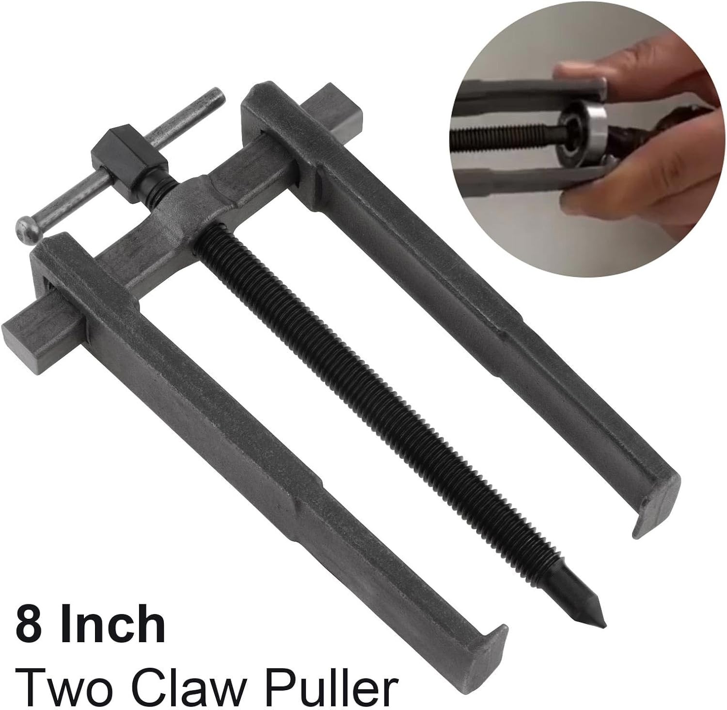 Heavy-Duty Carbon Steel 8-Inch Bearing Puller – Easy Operation in Tight Spaces