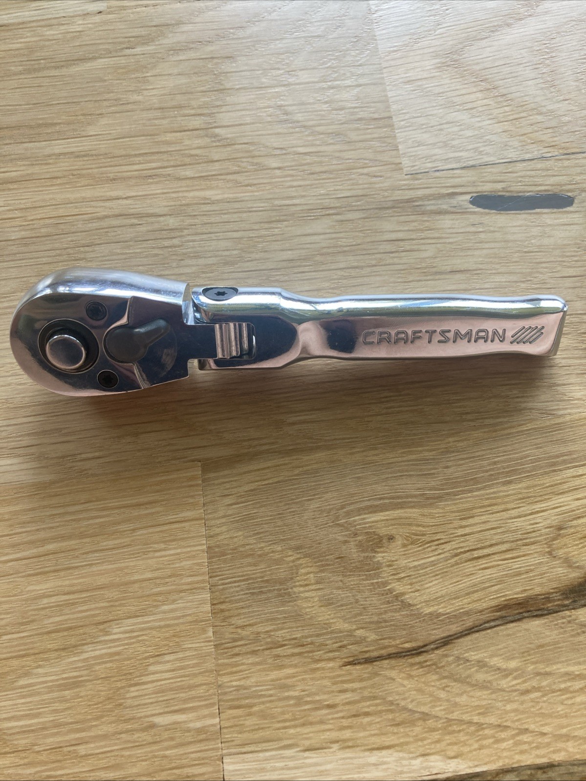 Craftsman 72-Tooth 3/8-in Drive Full Polish Handle Flexible Head Ratchet EUC