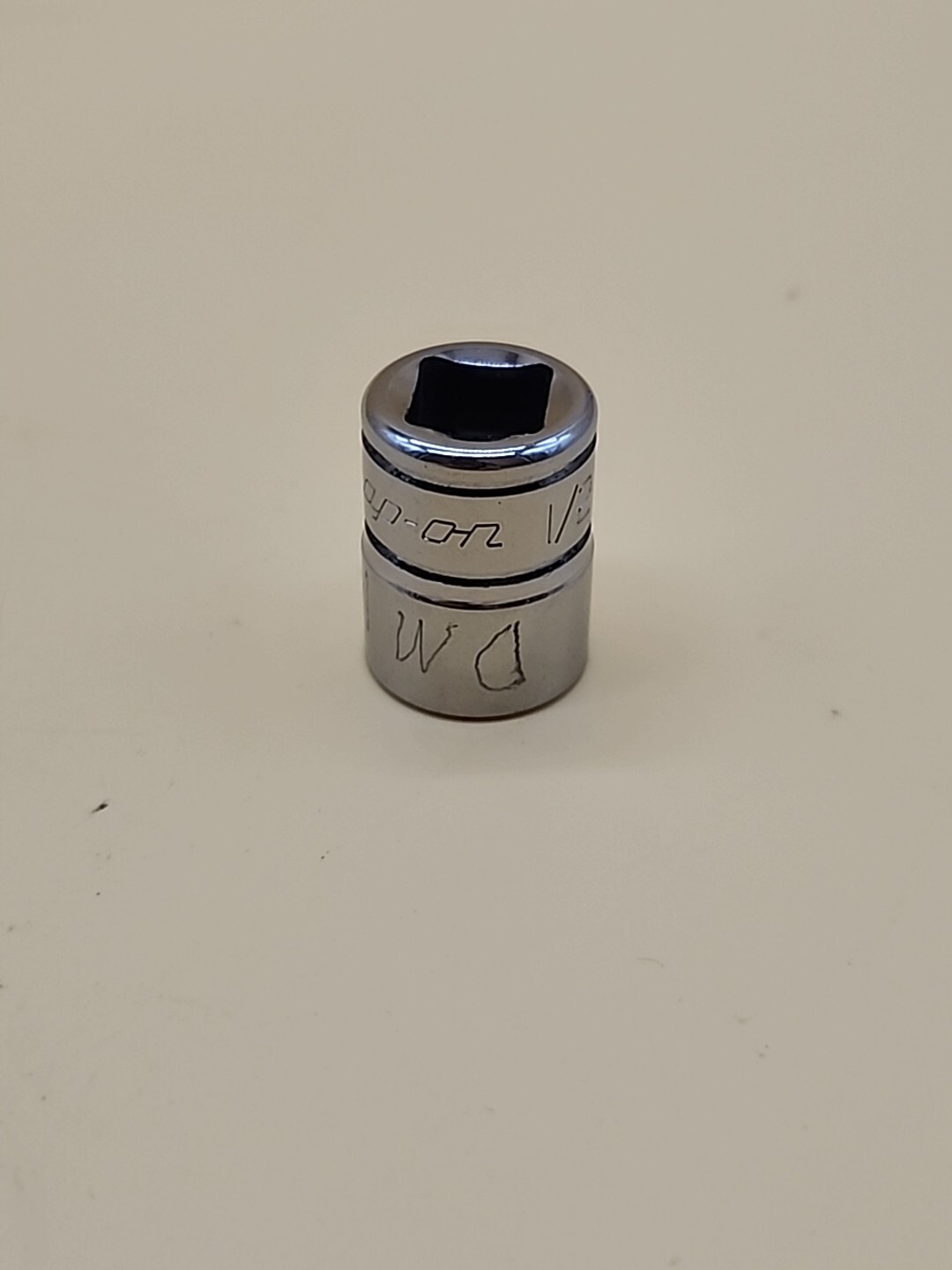 Snap-On Tools 3/8″ Drive 12pt 1/2″ SAE Shallow Chrome Socket F161 USA