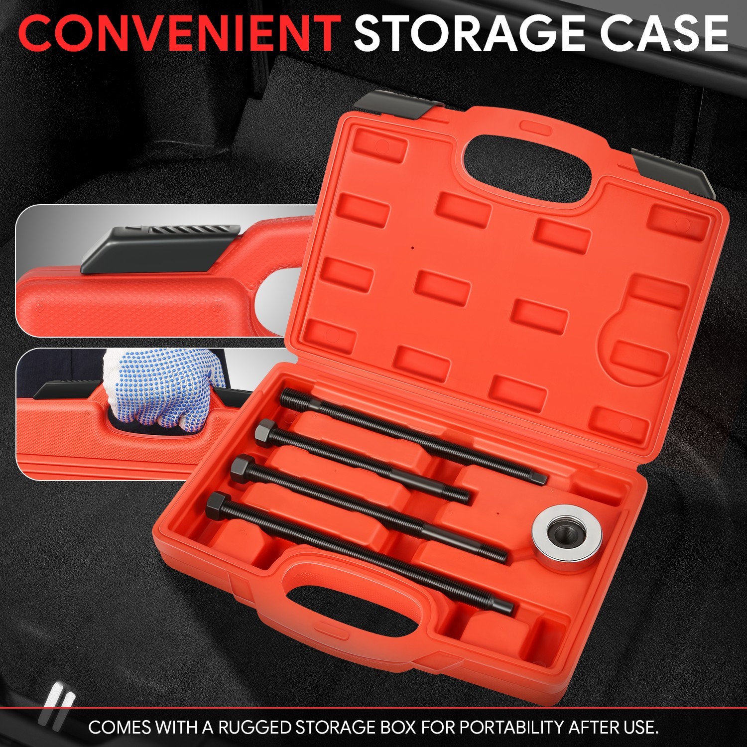 For Dodge/Chrysler Ford GM 5Pcs Long Reach Harmonic Balancer Installer Tool Kit