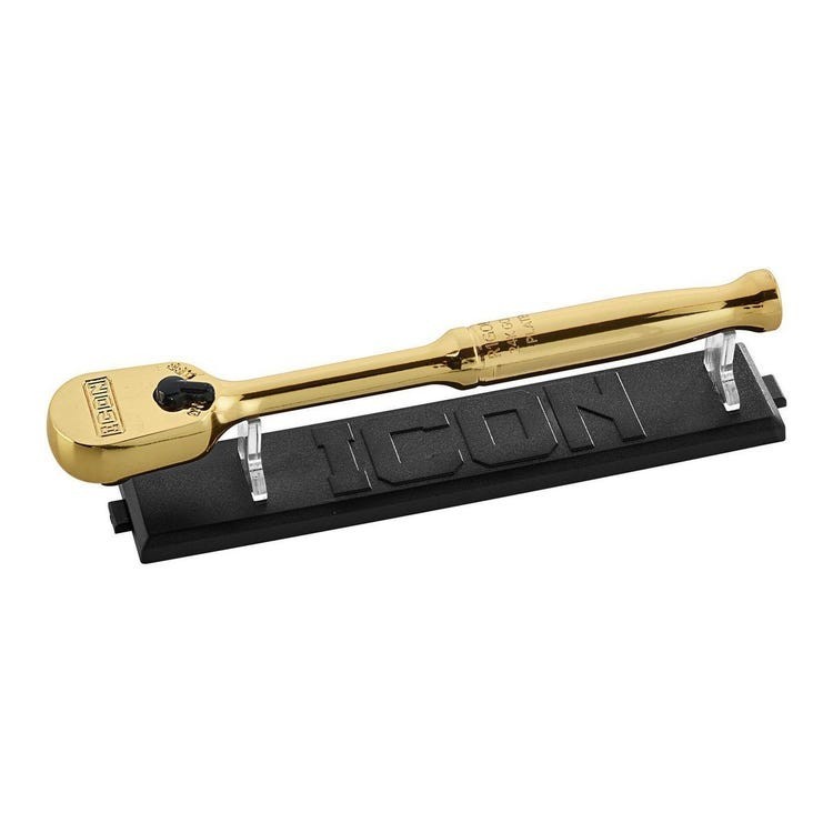 Icon 24k Gold Ratchet 1/4 Drive 90T Low Profile Limited Edition New Unopened