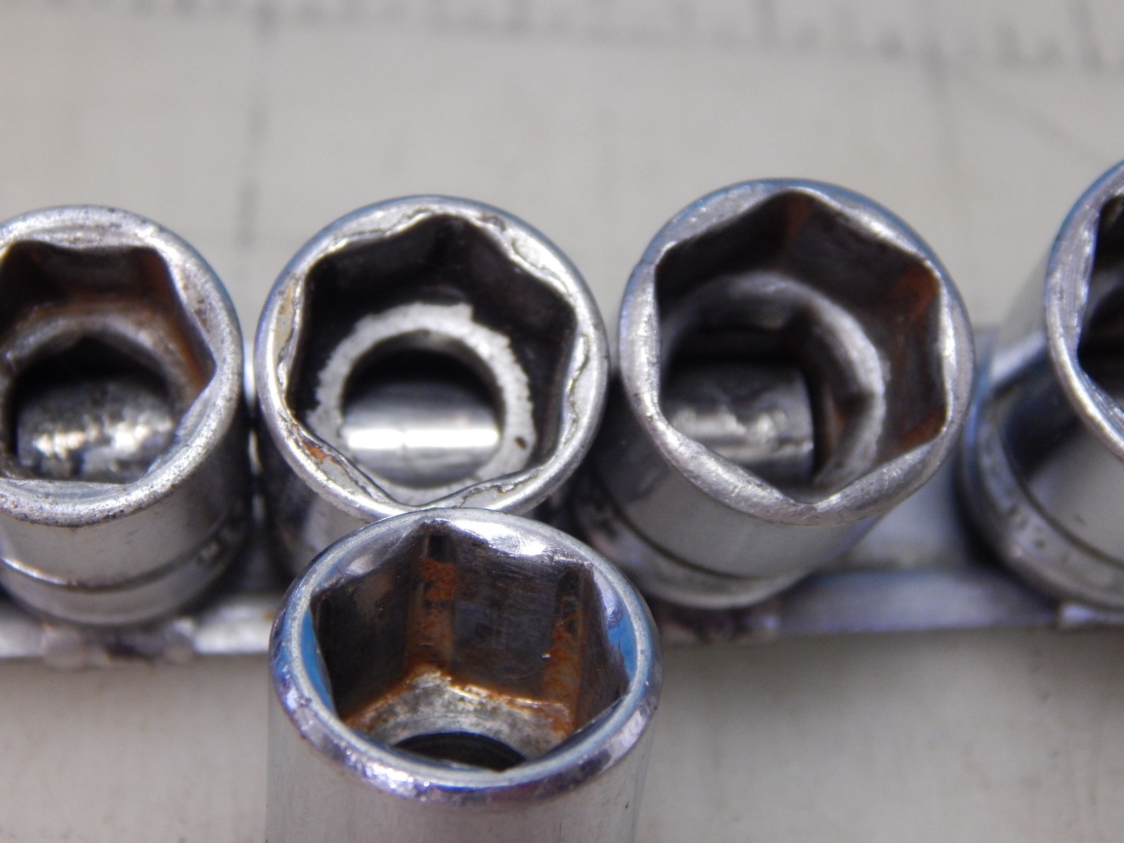 Snapon socket set 3/8″ dr. FSM series, Metric 6 point W/ A269 Rail, 6-14, 16-18