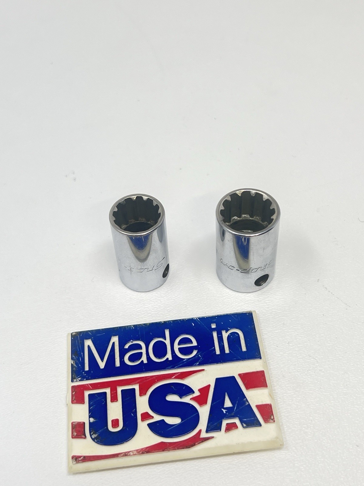 Snap On 3/8″ Drive 1/2” & 9/16″ Spline Shallow Sockets FES160 FES180 Aviation