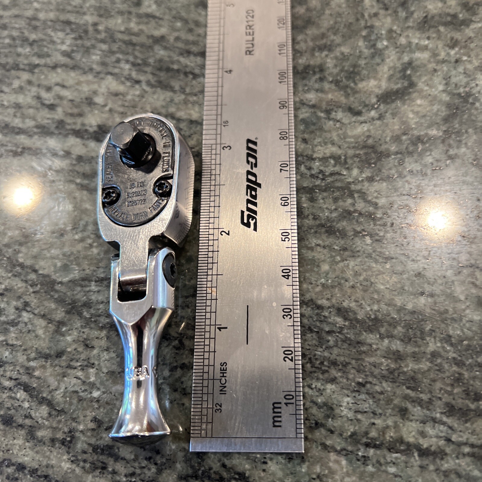 Snap On-™️ New TKF72 Stubby Flex Head Ratchet 1/4” Drive