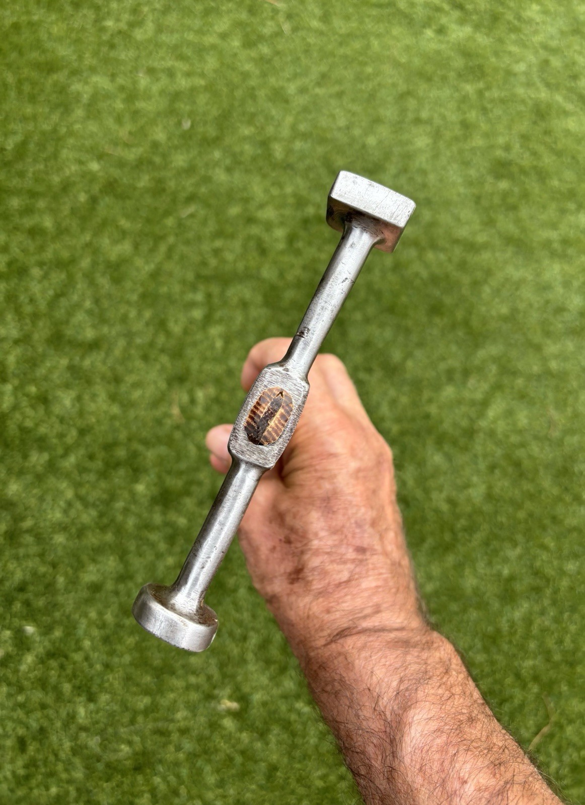 VTG AUTO BODY ROUND FACE BUMPING SHRINKING HAMMER Looks Hand Made