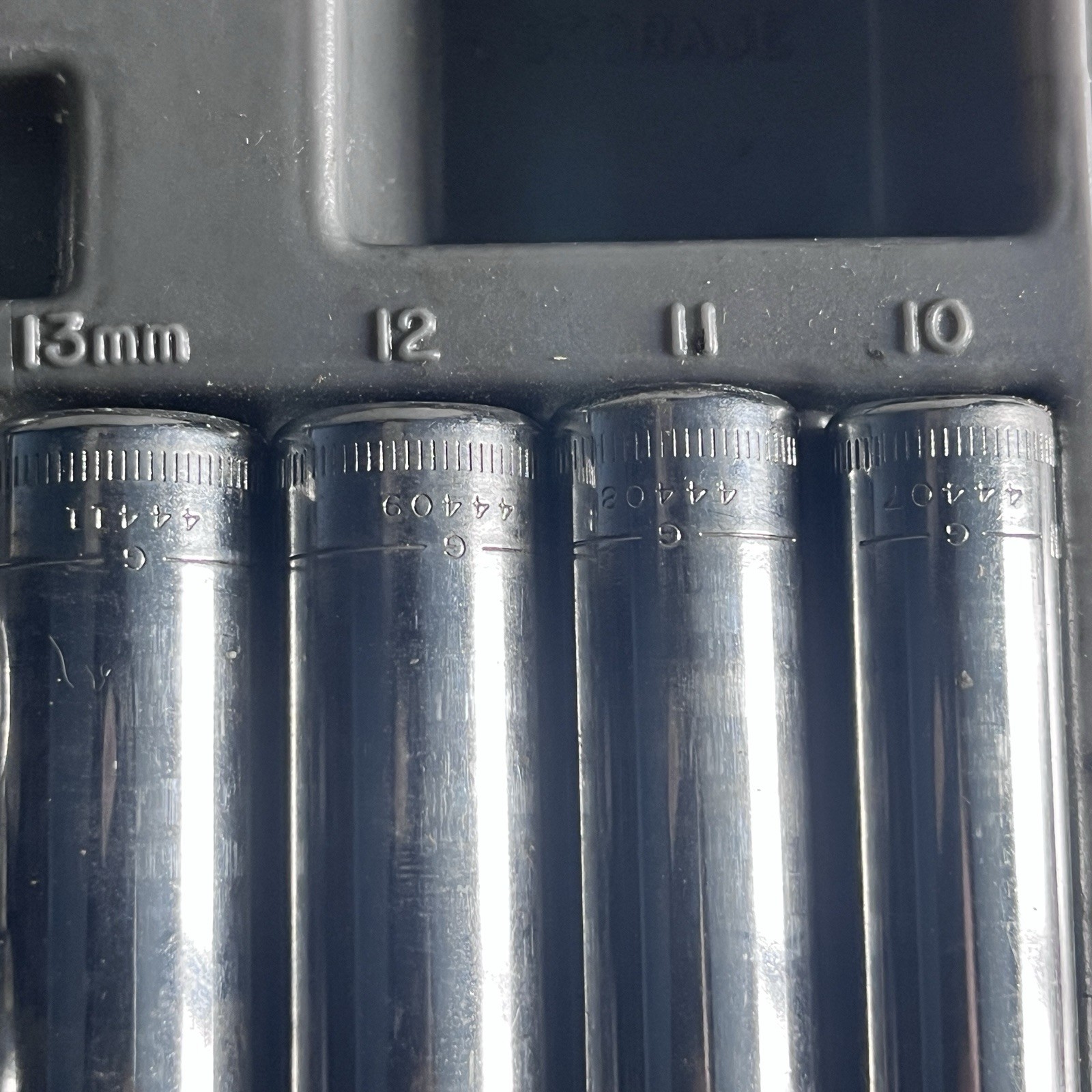 Vtg Craftsman USA 1/4″ Drive 6 Point METRIC Socket Set 34795 G Series