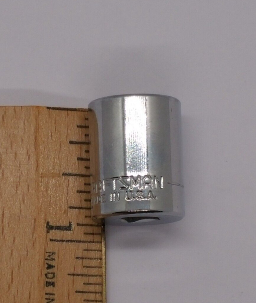 Vintage Craftsman 1/4″ Drive 1/2″ 6 Point Shallow Socket V 43499 USA NOS