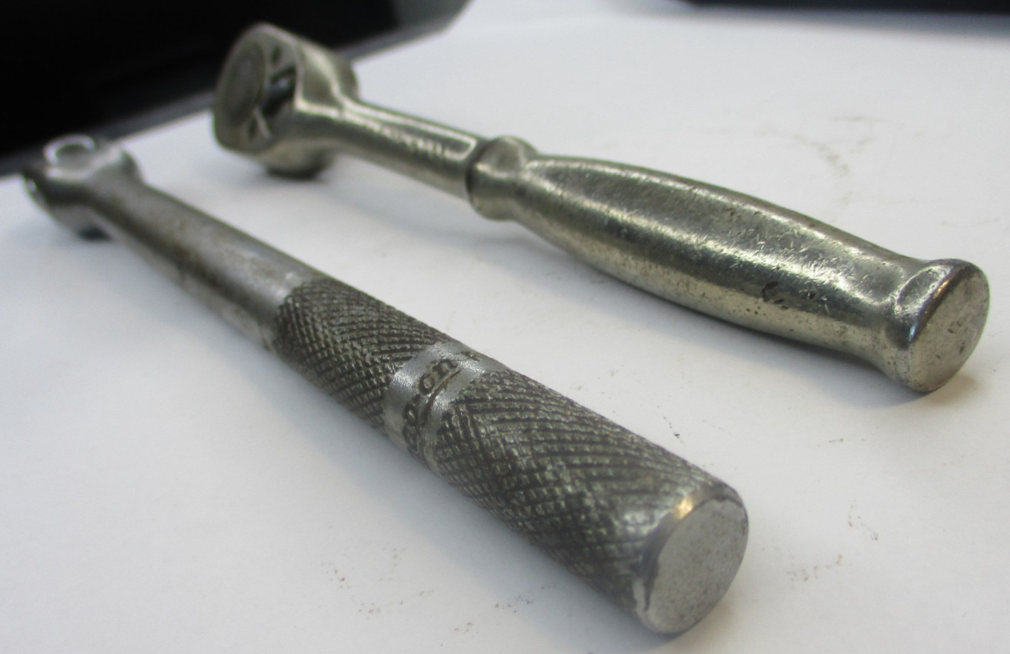 Snap on 2pc Vintage 3/8″ Drive F-70-M Ratchet & FV10B Knurled Breaker Bar Set