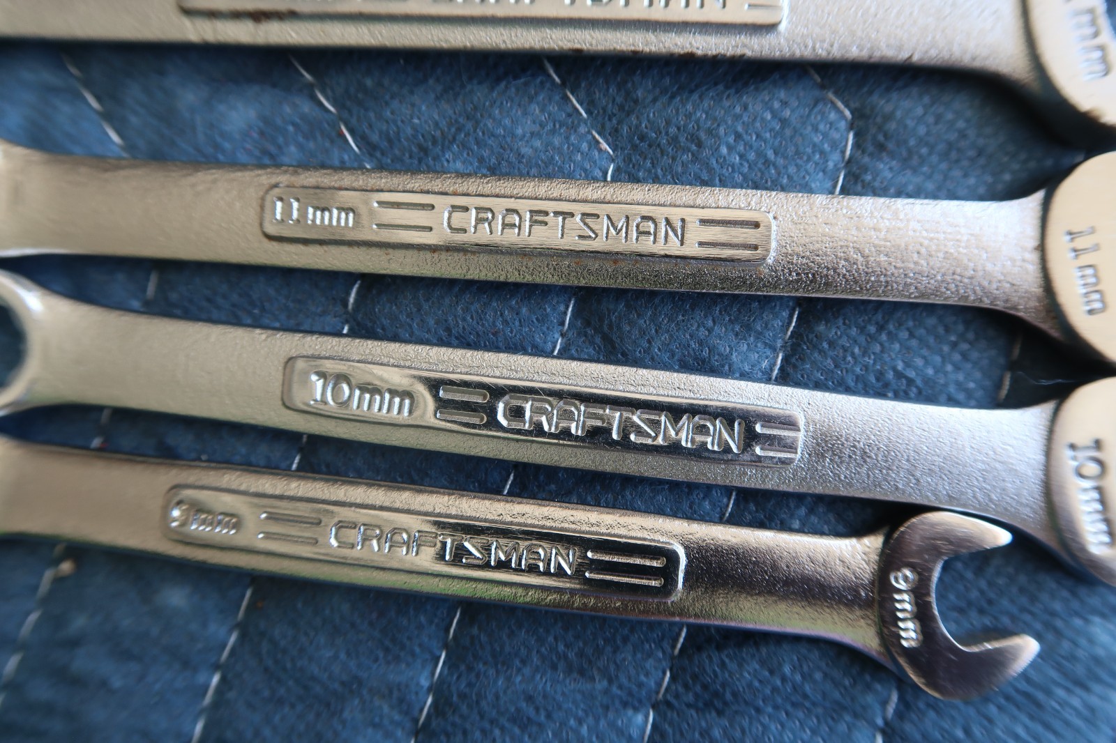 9 – Craftsman Metric Combinations Wrenches -VV- See description for sizes. USA
