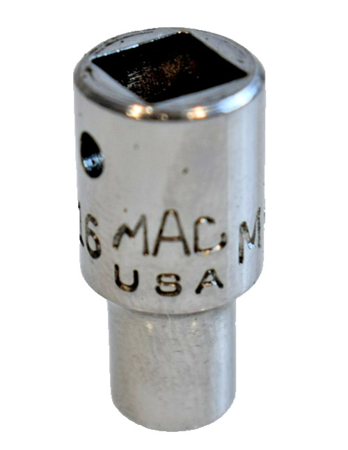 Mac Tools USA M66 3/16″ SAE Shallow Socket 1/4″ Drive 6 Point Chrome