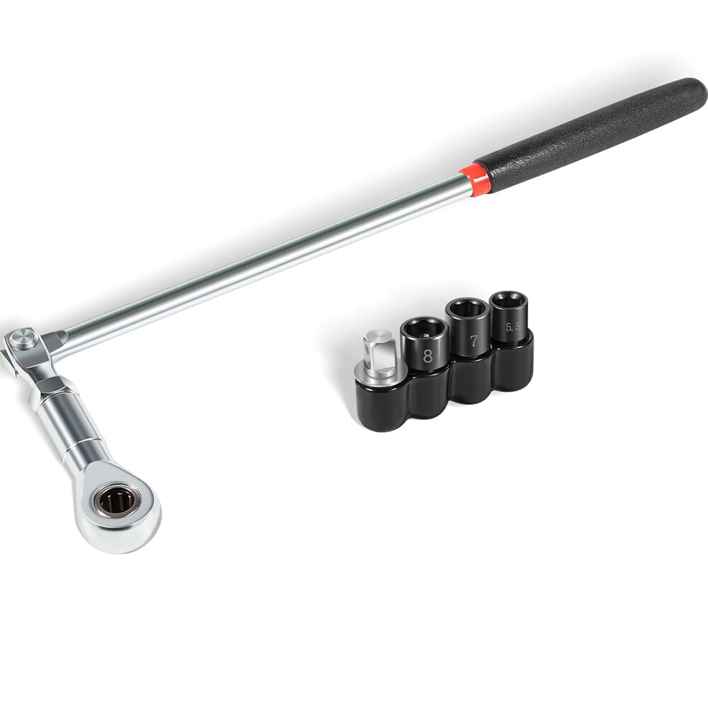 64180 Actuator Motor Wrench Kit 5.5mm 7mm 8mm Sockets 1/4″ Square Drive Adapter