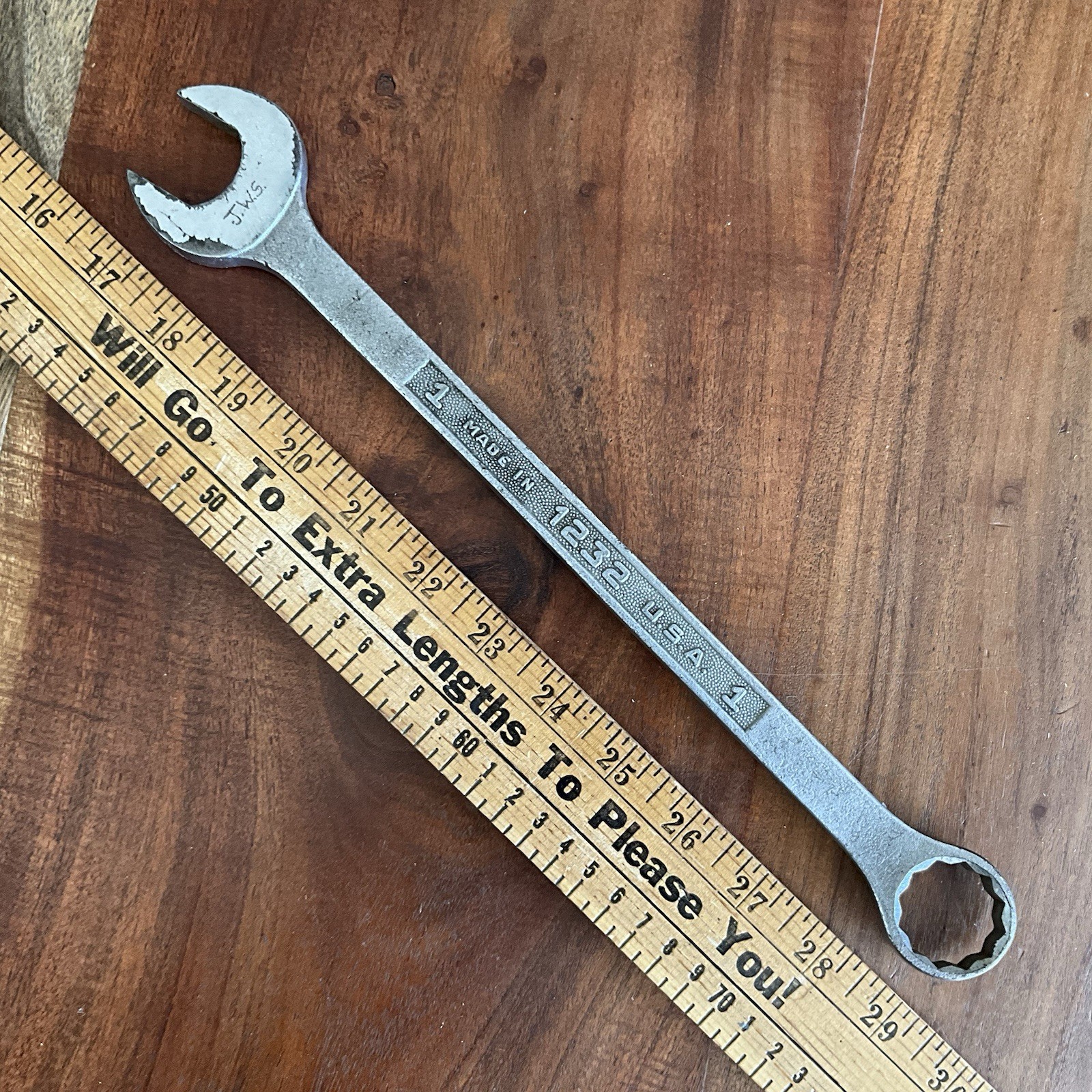 Vintage Plomb 1″ Pebble Combination Wrench 12 point 1232 USA
