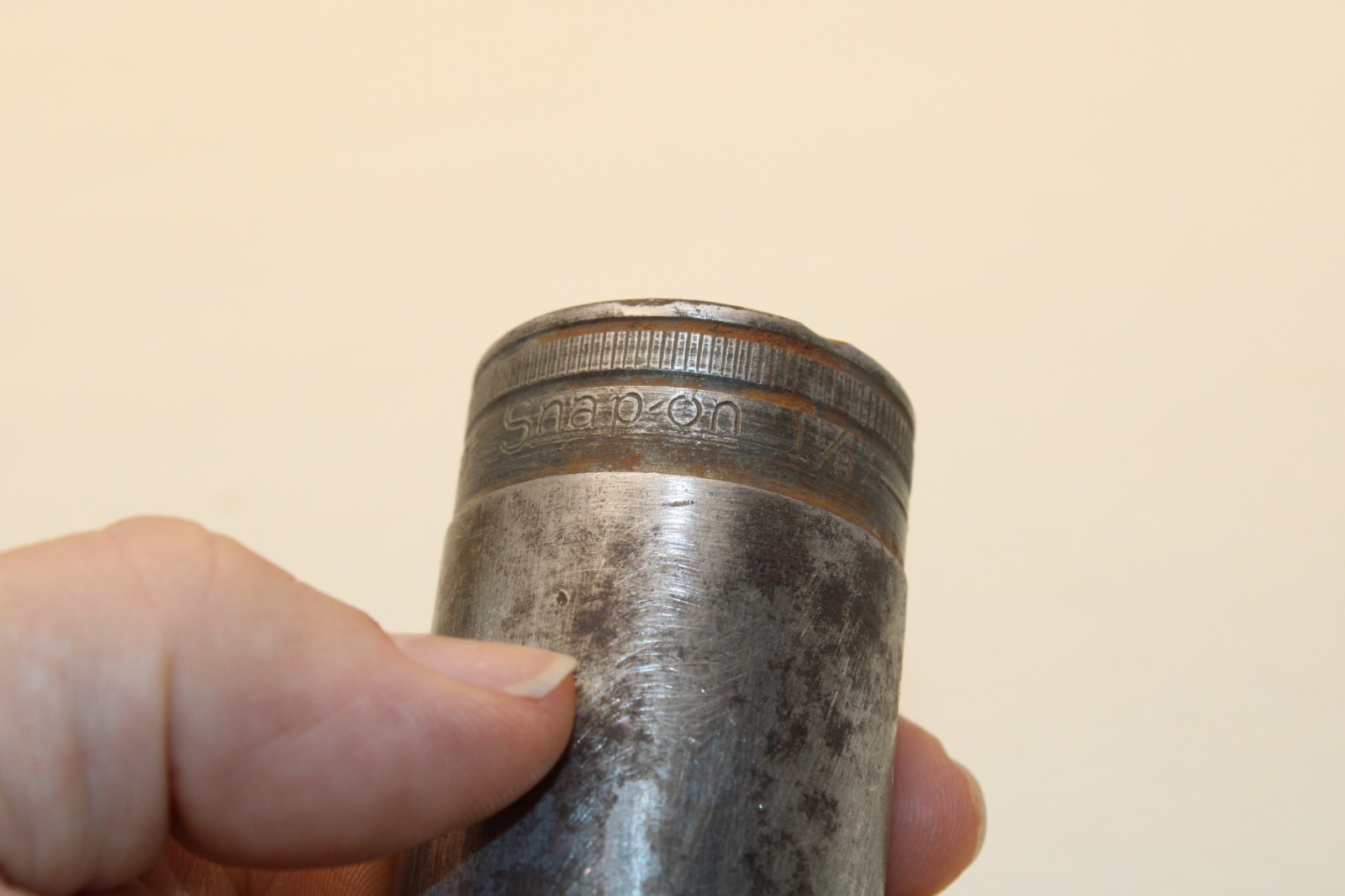 Vintage Snap-on (S360 1/2) 1/2 Drive Socket 1-1/8 inch 12 pt. Deep USA