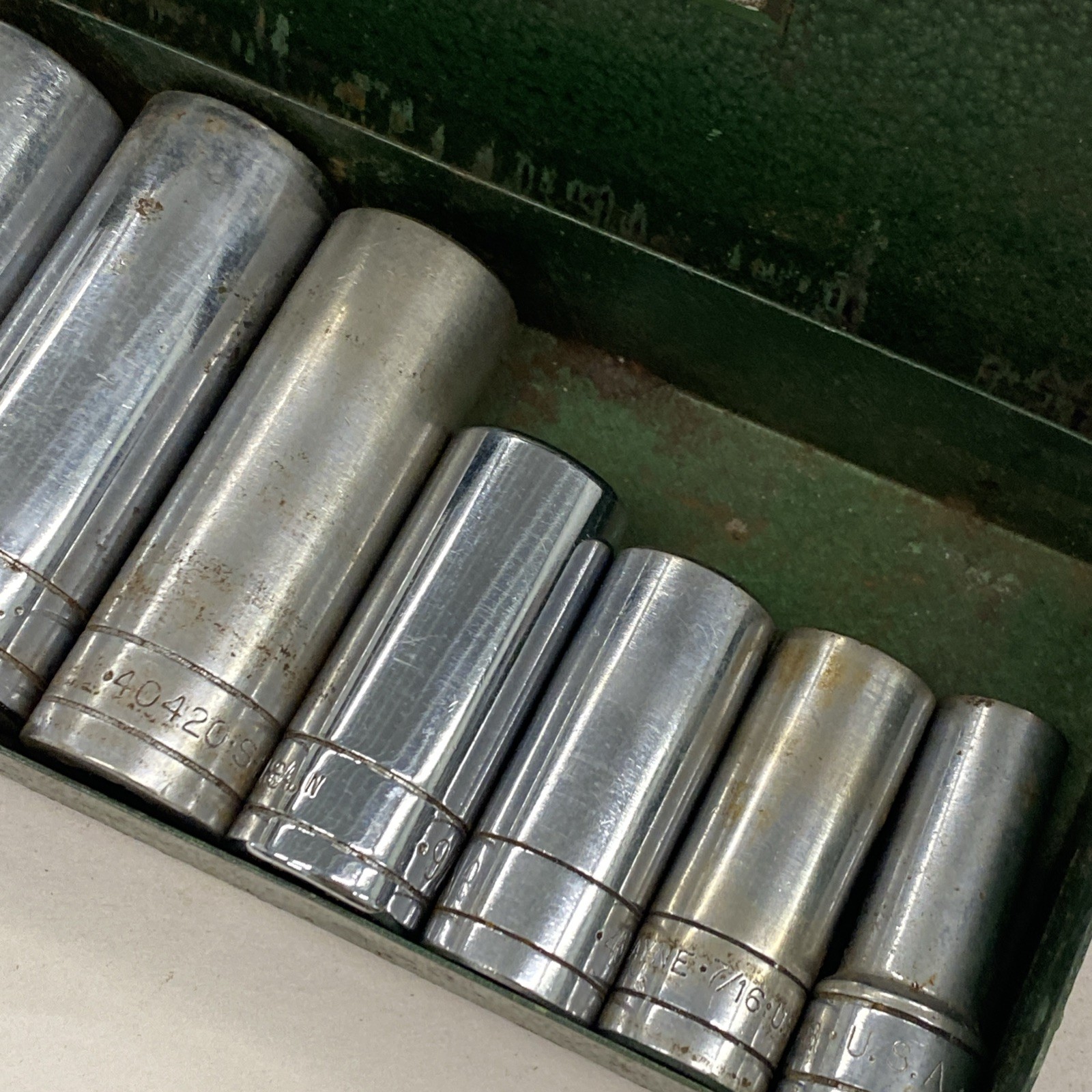 S-K Tools/SK USA 3/8″ Drive 6pt SAE 8pc Deep Socket Set 3/8″ to 13/16″, M0864
