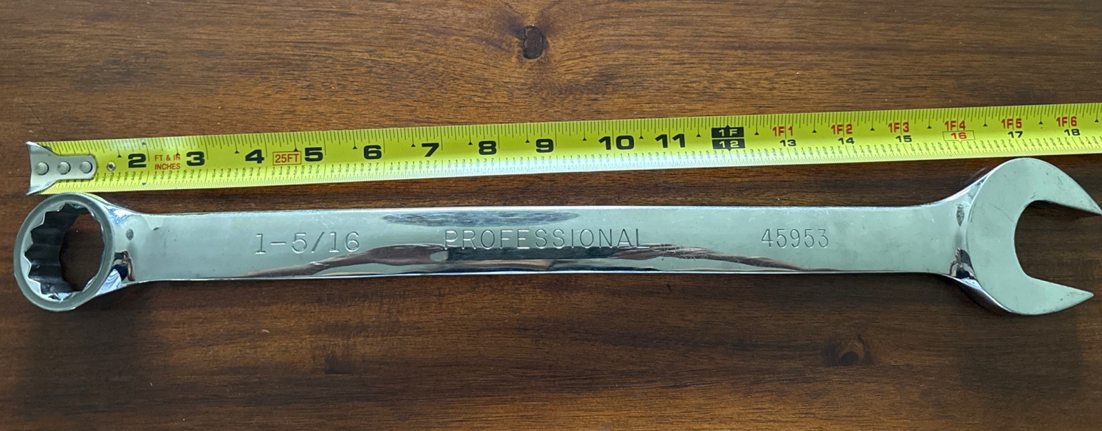 Craftsman Professional 1-5/16″ Combination Wrench 12 Point 45953 Made in USA