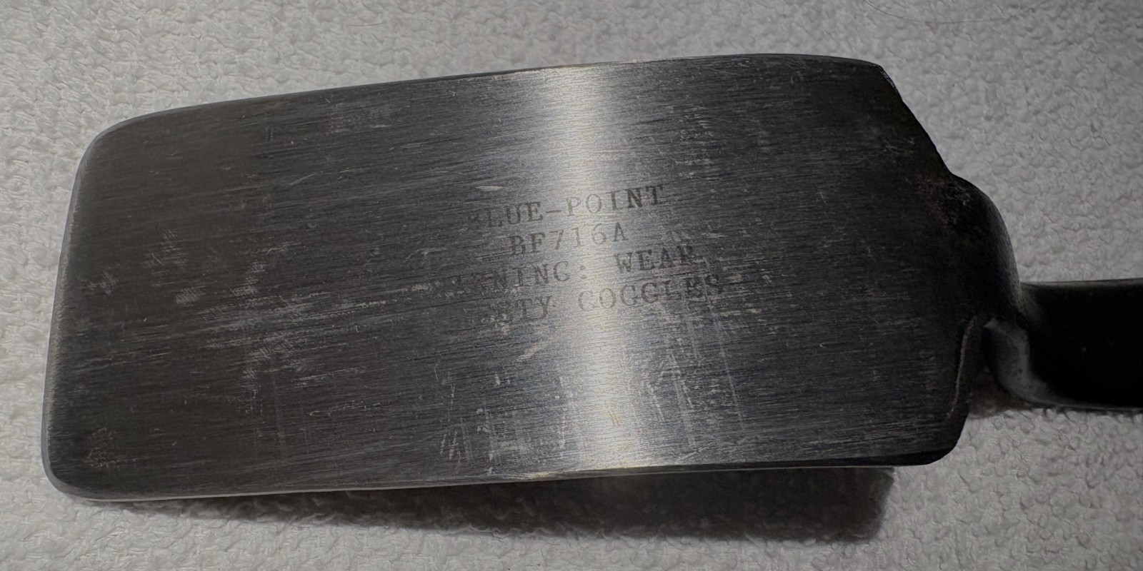 NOS Blue-Point Light Dinging Spoon, BF716A by Snap-On, Drop Forged in USA