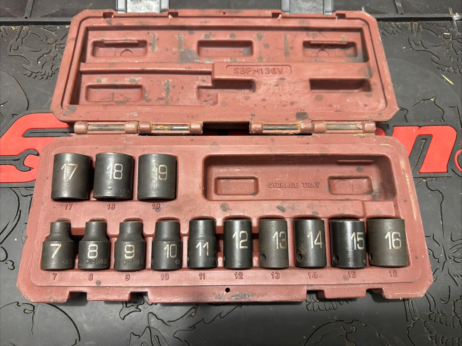 Matco Tools Adv SBPM136V 7-19mm 3/8″ Drive Shallow 6-Point Impact Socket Set