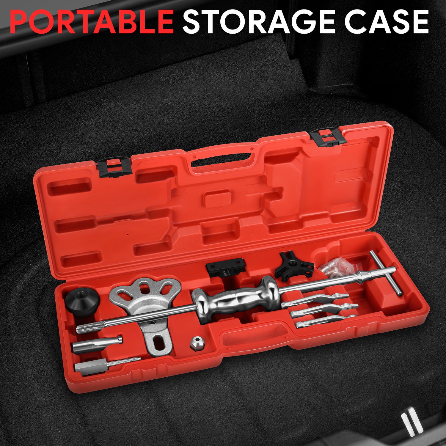 Dent Puller w/ Slide Hammer Removal Tool Kit Set for Auto Body Repair 13Pcs