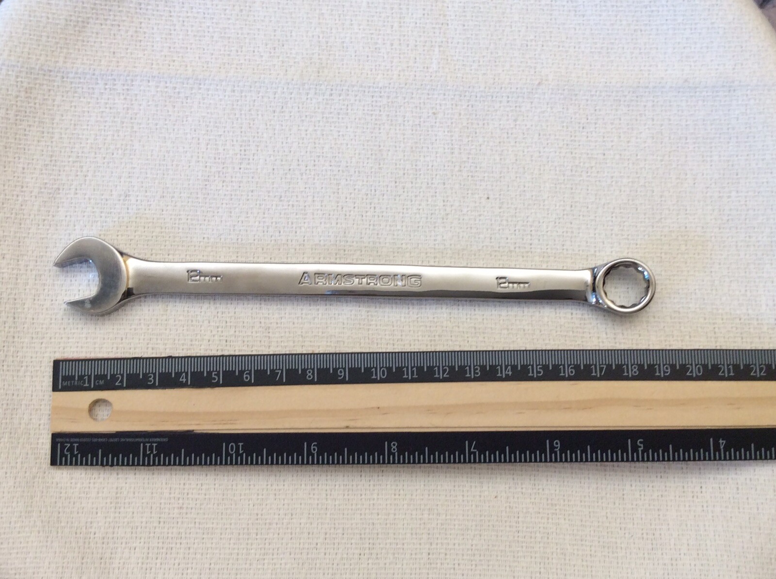 ARMSTRONG TOOLS 52-212 COMBINATION WRENCH 12 mm 12 POINT NEW USA GOVT SURPLUS