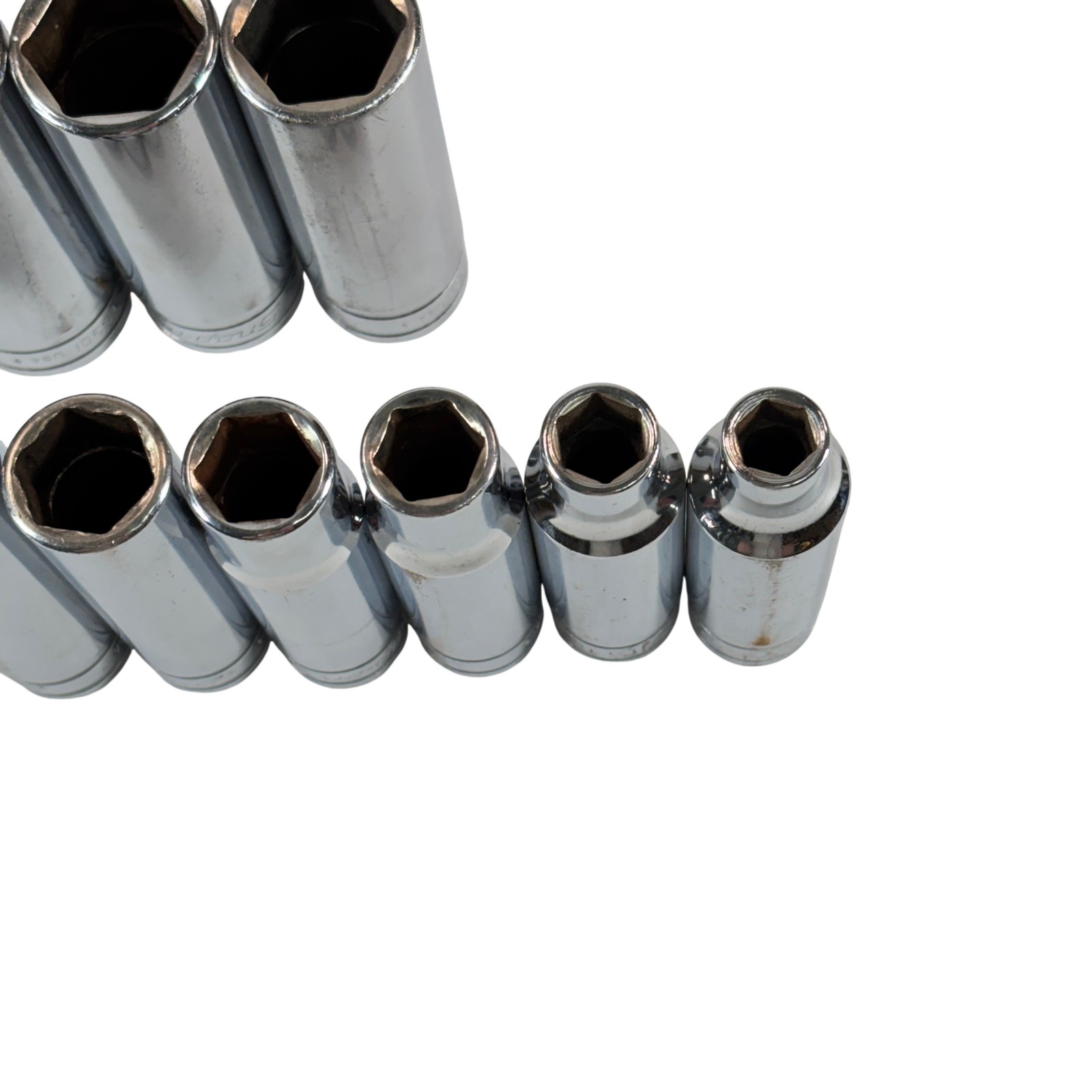 Snap-on Tools 313TSYA 13pc 1/2″ Drive 6-Point SAE Flank Drive Deep Socket Set