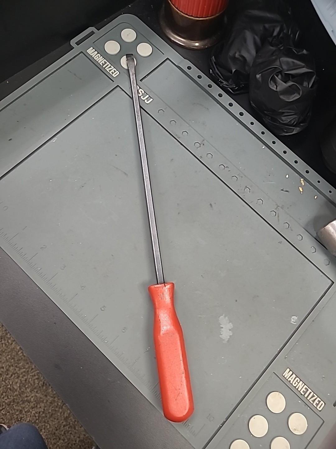 Vtg Mac Tools PN10AR Flat Slotted Screwdriver Square Shank 10″ – USA