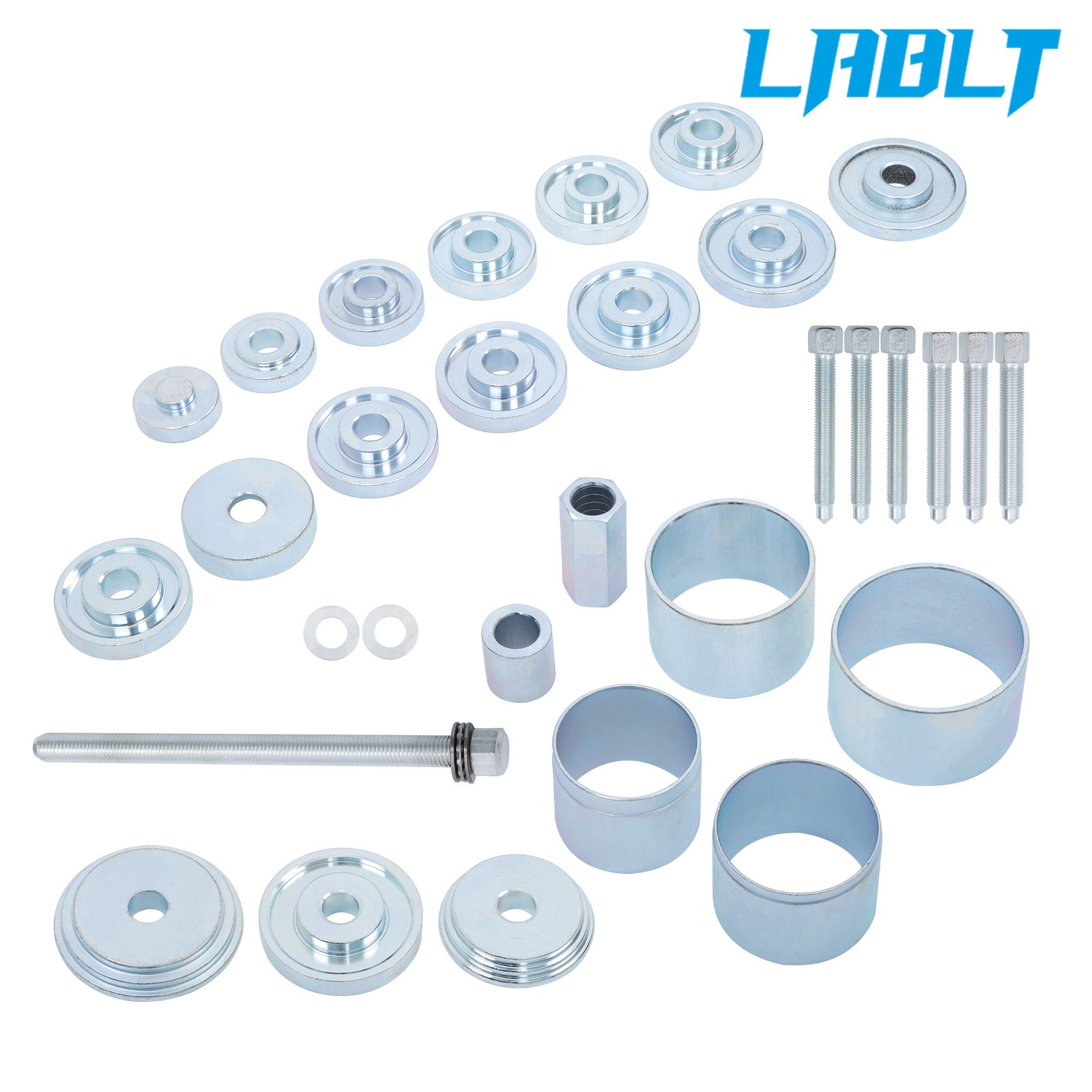 31Pcs Front Wheel Drive Hub Bearing Press Kits Removal Adapter Puller Tool Set