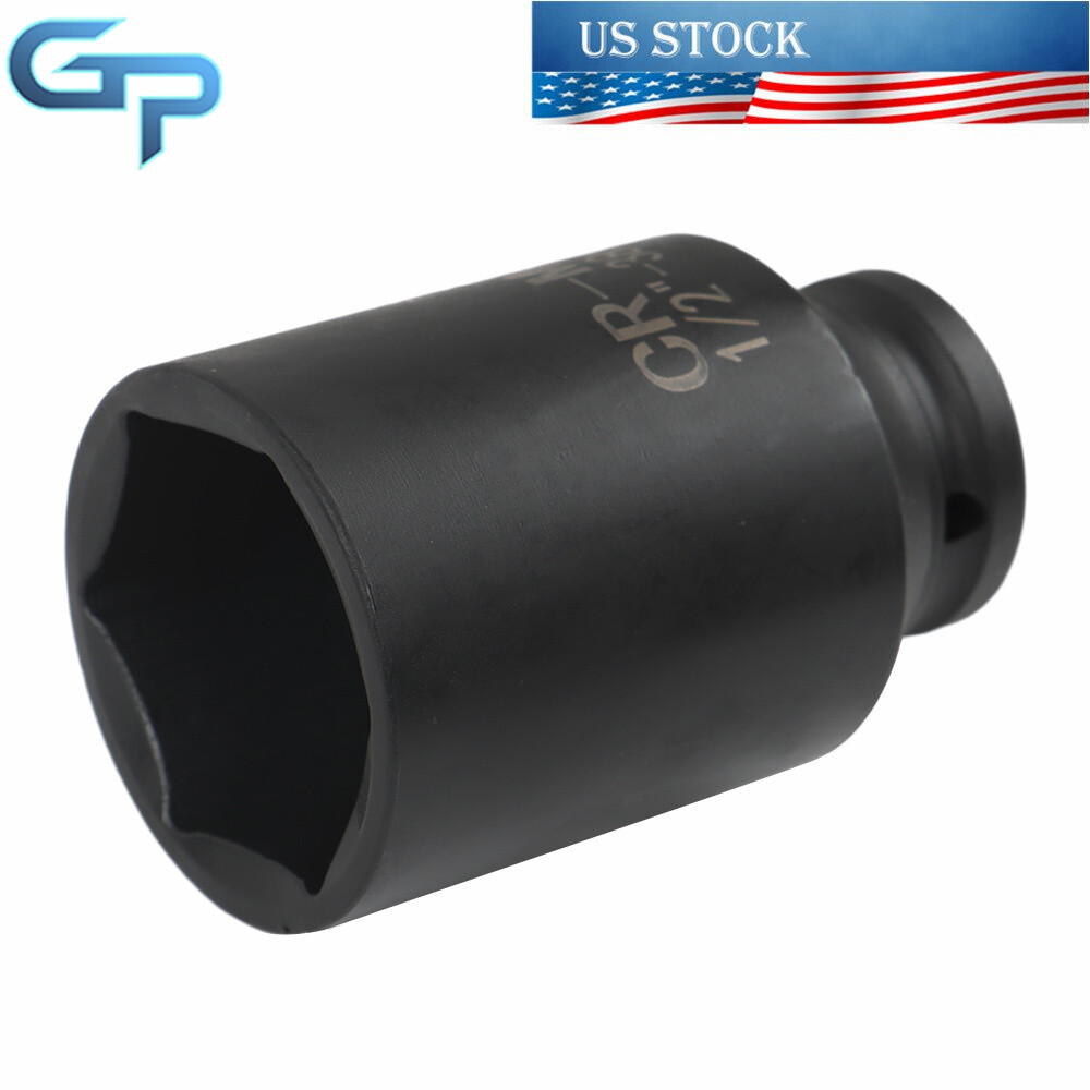 9pcs 29-38mm Deep Impact Socket Tool Kit 1/2″ Drive Metric Axle Hub Nut Socket