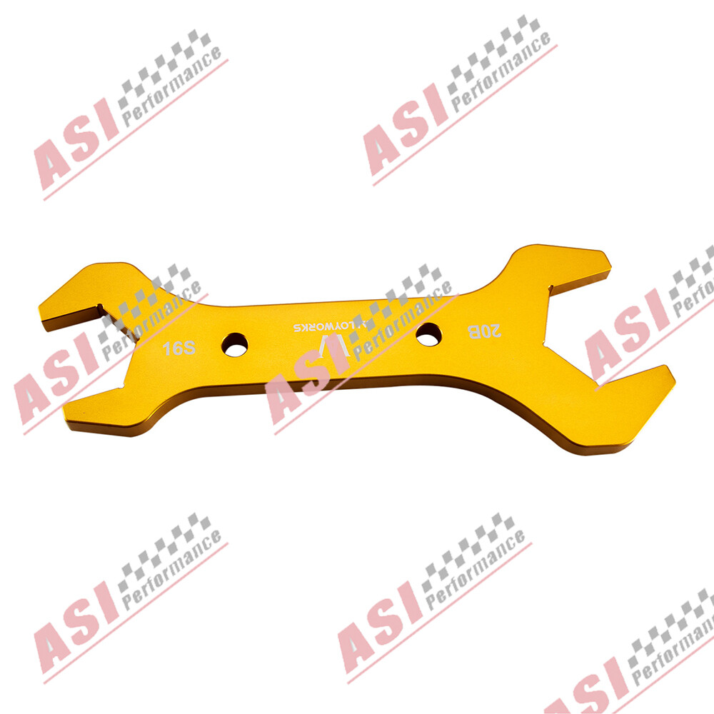 Aluminum 7-Color Double Ended AN Hose Line AN3 to AN20 Wrench Spanner Tool Kit,