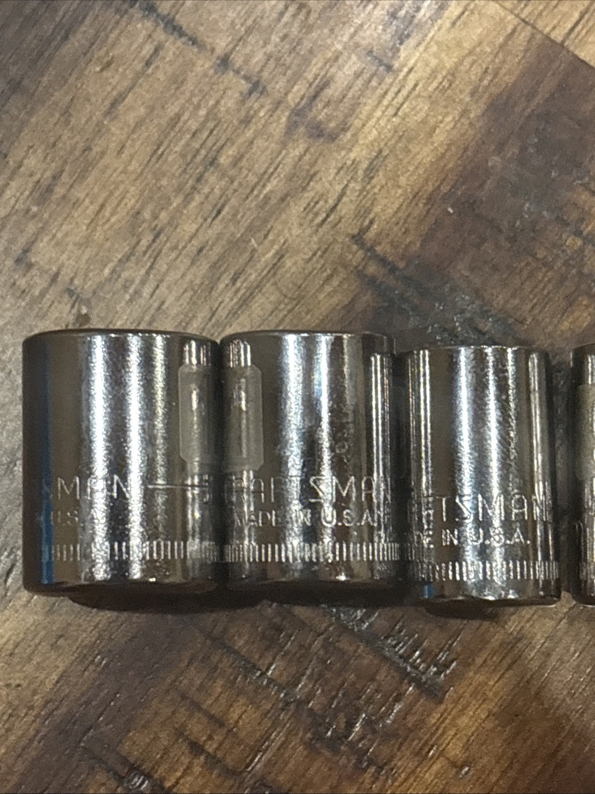 Craftsman 1/4” Laser Shallow Socket Set 4mm – 14mm 1/4” Drive 6pt 12pc USA NOS
