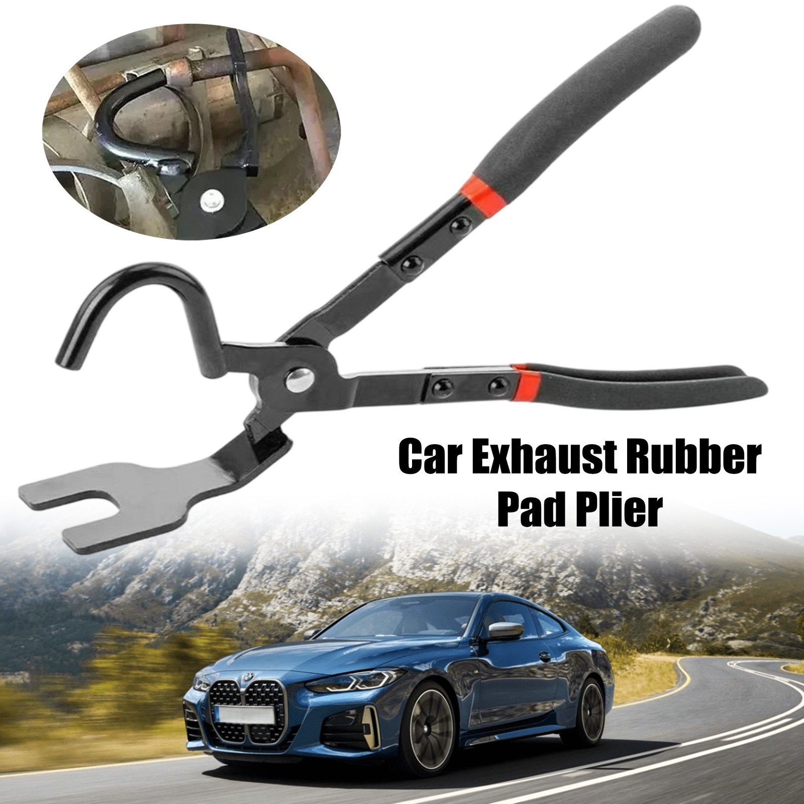 Exhaust Hanger Pliers, Rubber Exhaust Hanger Removal Tool, Universal Cars