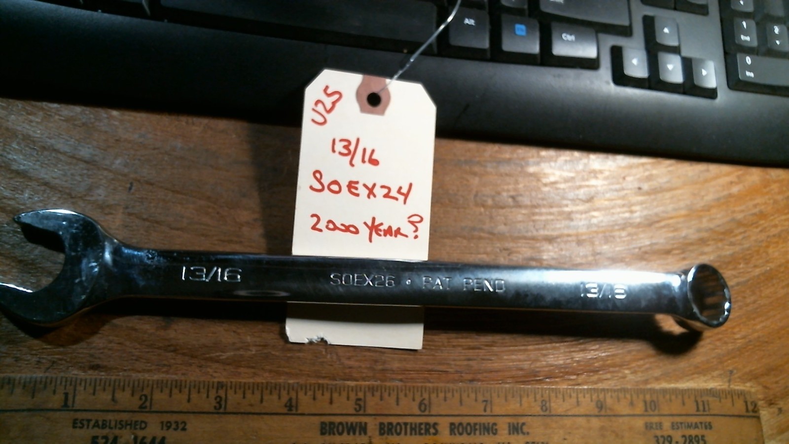 LOT U25 12″ Snap-on SOEX26 13/16″ Flank Drive BOX/OPEN Wrench Tool USA