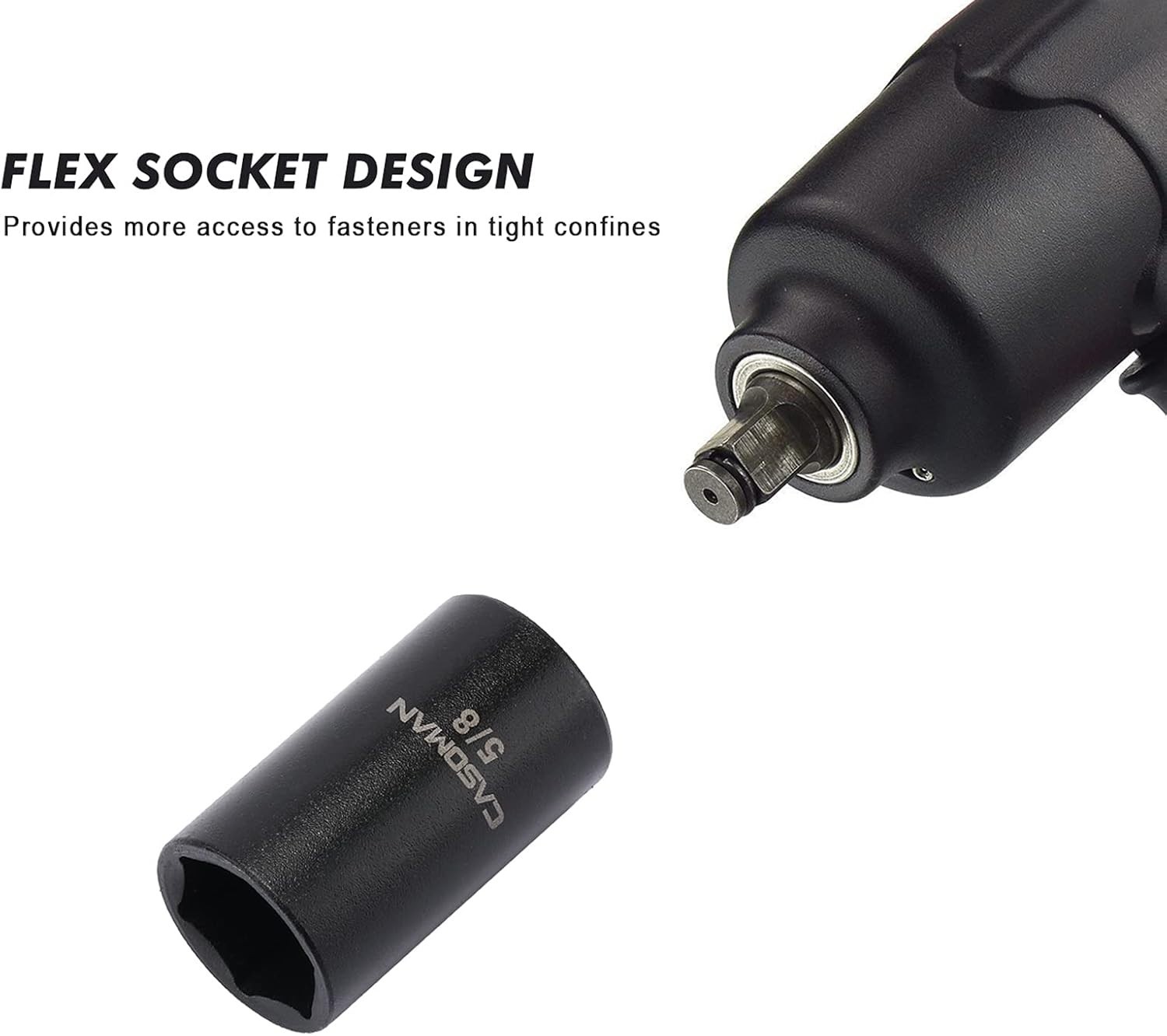 6-Point SAE Impact Socket Set, 14-Piece – 1/2-Inch Drive