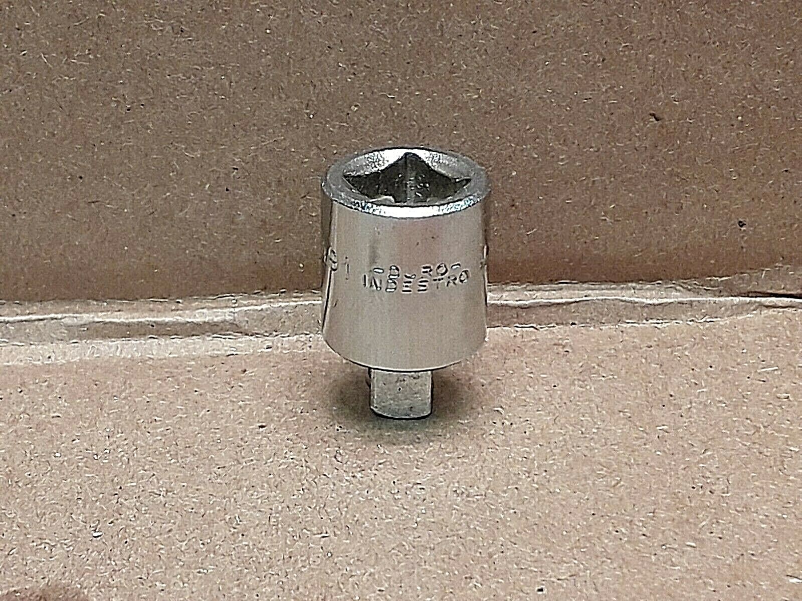 Duro Indestro 1/4″ x 3/8″ Socket Adapter # 491 NOS USA For: Craftsman Mechanic
