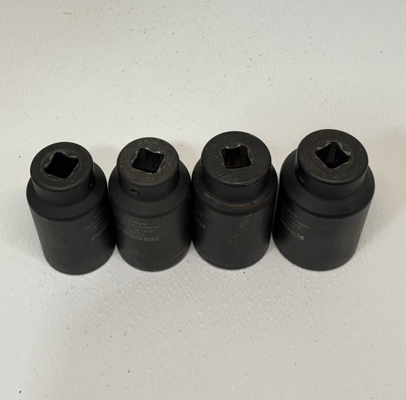 Powerbuilt 4 Piece Axle Nut Socket Set 648635