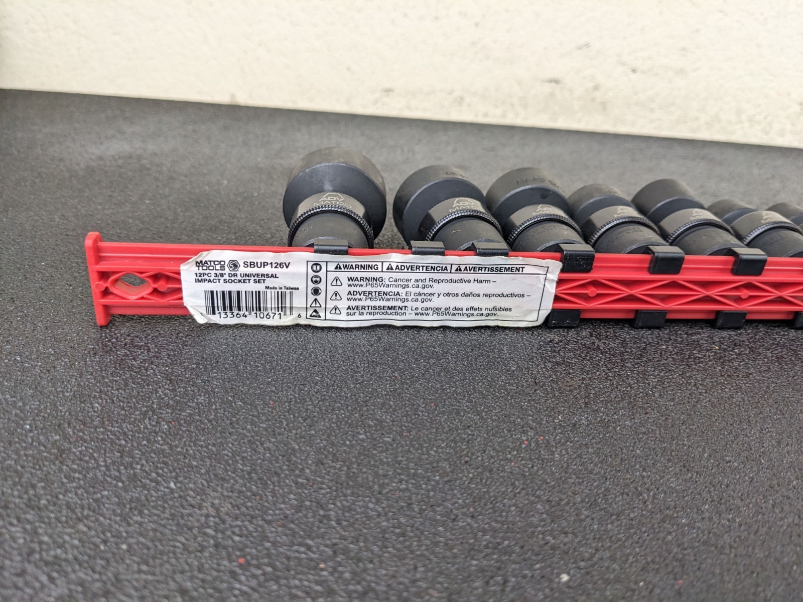 #bp119 Matco Tools NEW SBUP126V Universal Impact Socket Set 3/8″ Drive SAE ADV