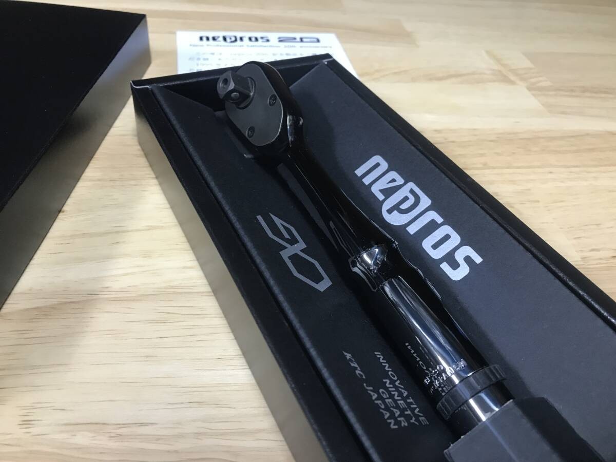 KTC nepros NBR390BK 20th limited 9.5sq. Ratchet handle ip black rare NEW JP