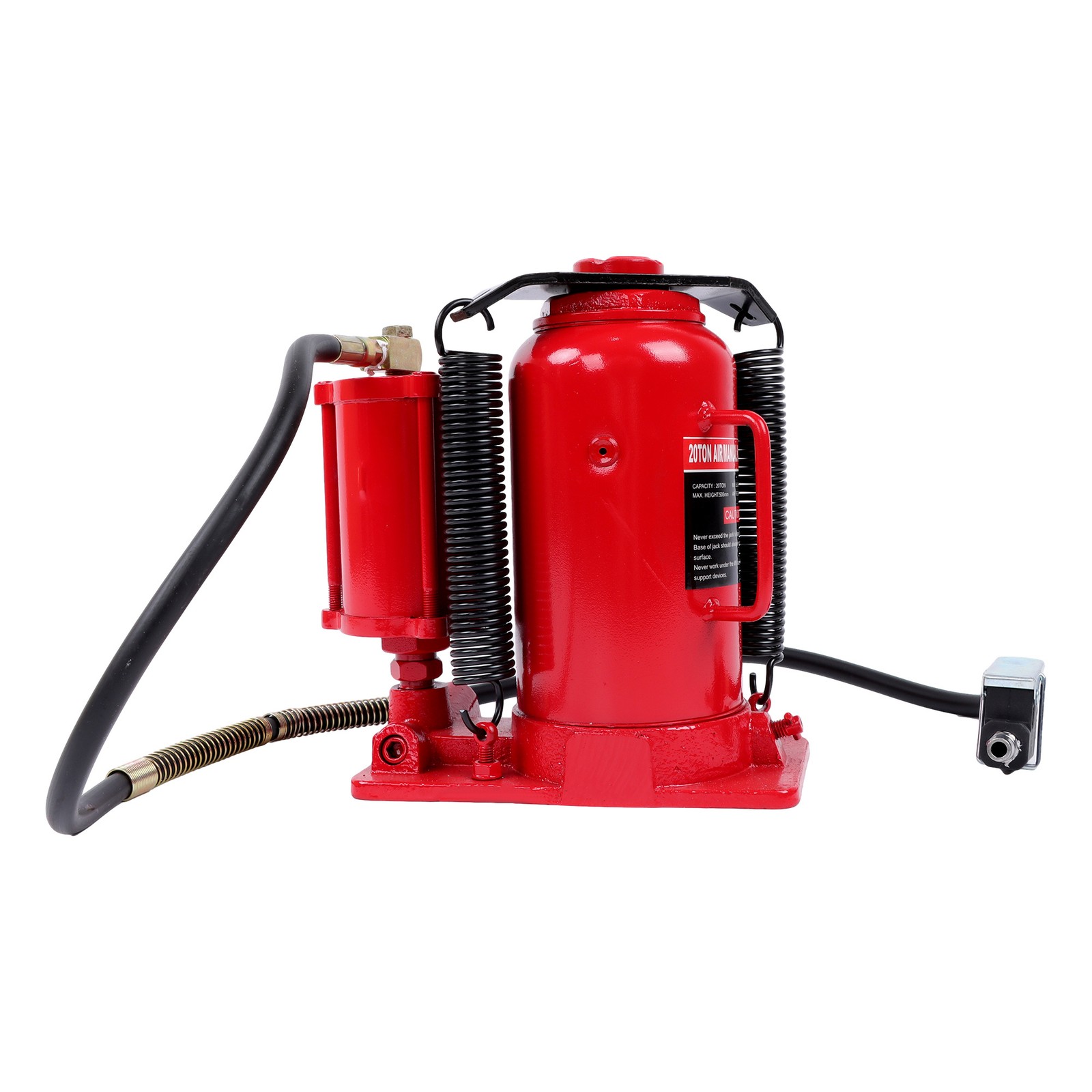 Labwork 20 Ton 40,000lbs Air Hydraulic Bottle Jack Truck RV Repair w/Manual Hand