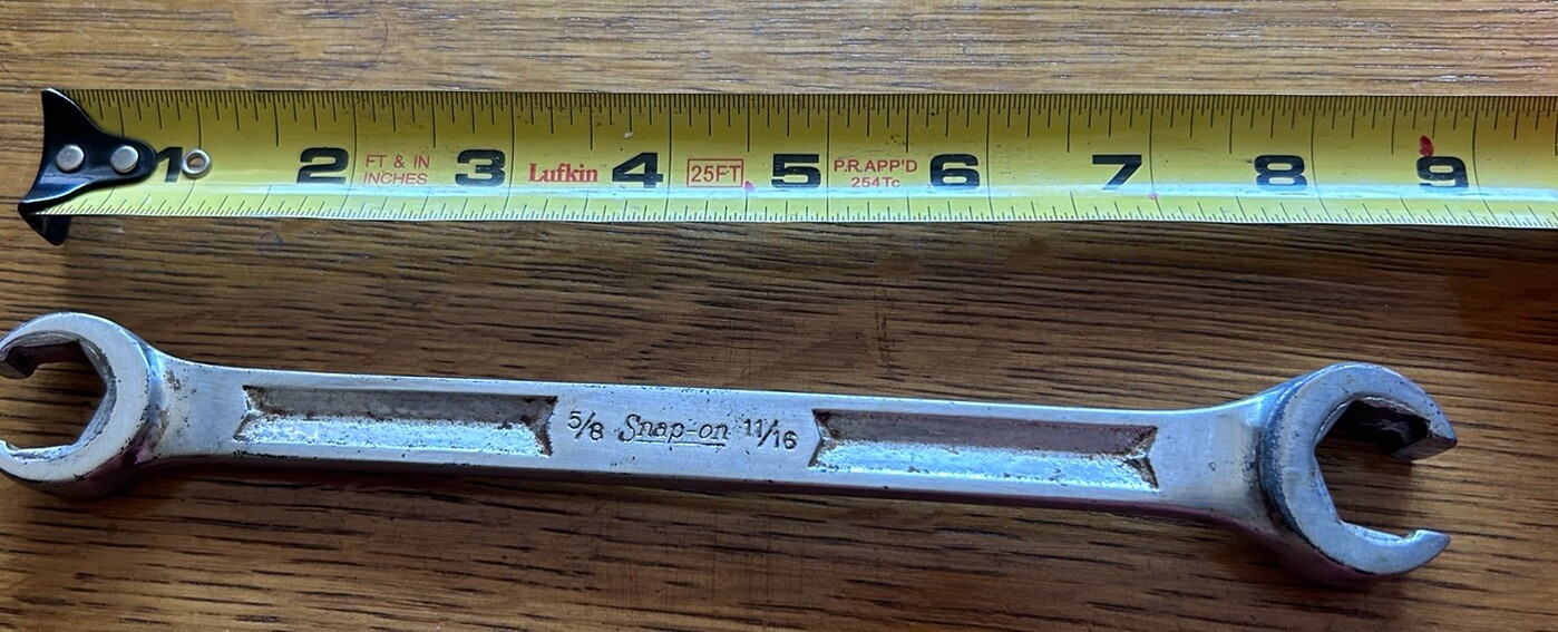 Snap-On 5/8″ 11/16″ 6 Point SAE Flare Nut Wrench (RXH2022S)