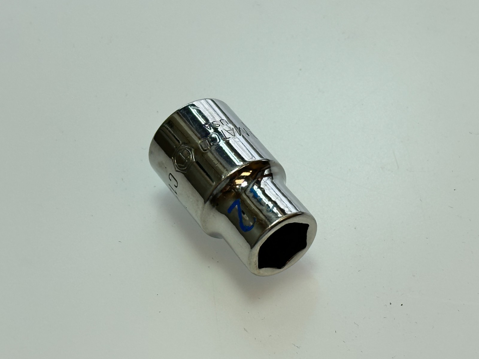 Matco Tools USA C12M6A 1/2″ Drive Metric 12mm Chrome Socket, Easy Read, 6 Point
