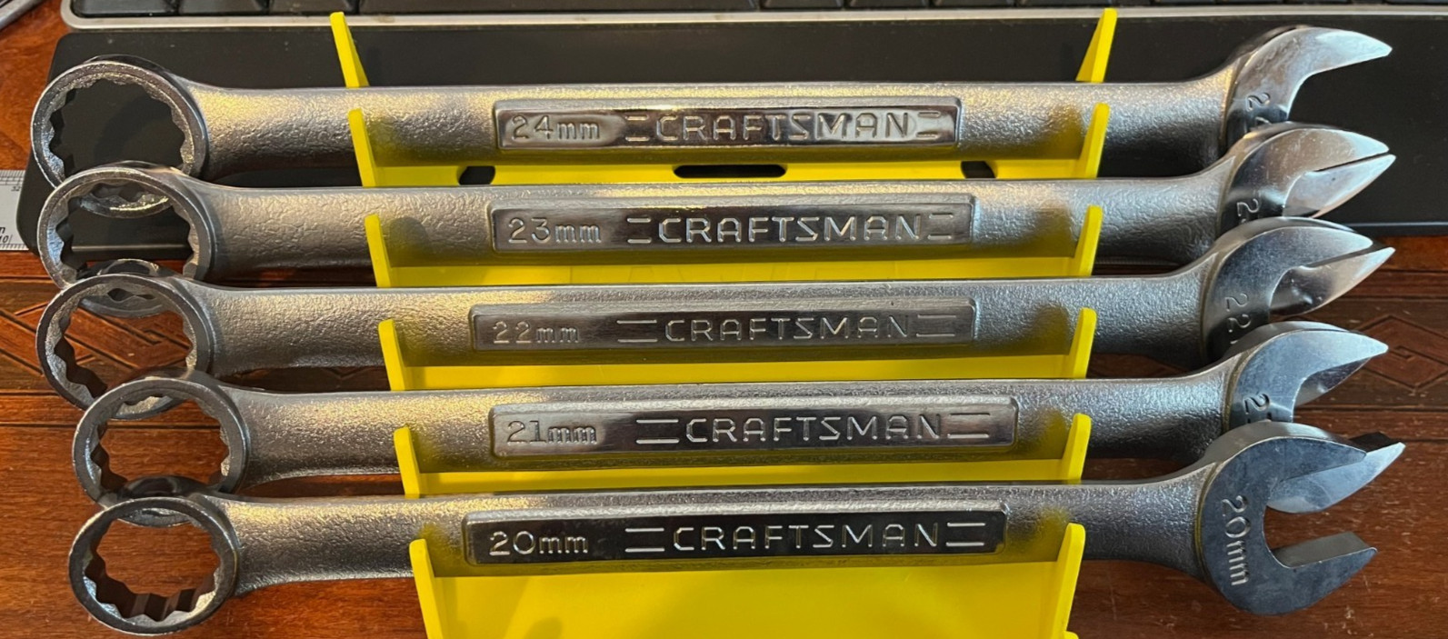 Craftsman Tools USA 5pc VA 20mm-24mm Large Metric (Rare) Combination Wrench Set